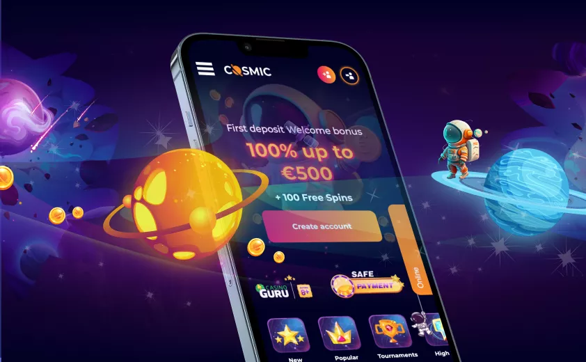 CosmicSlot Versiunea mobilă