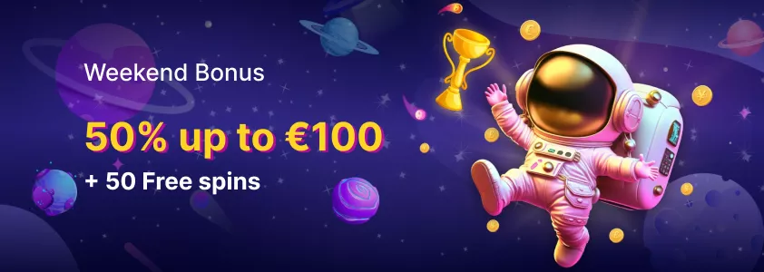 CosmicSlot Bonus de Weekend