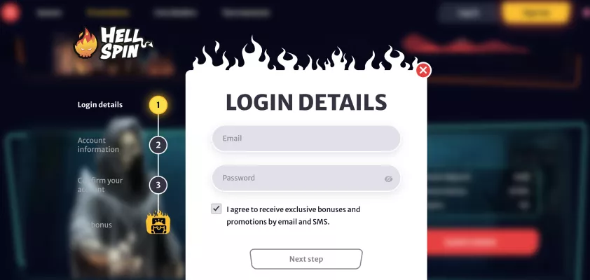 Înregistrarea la Hellspin Casino Romania